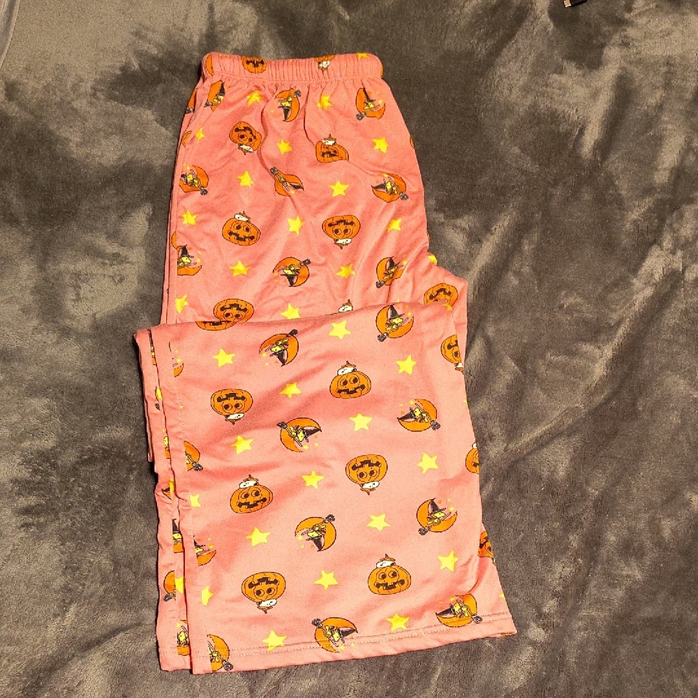 Peanuts Pink Pumpkin Pajama Bottoms
